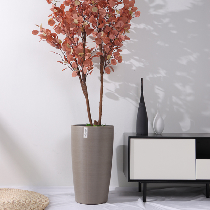 3301/3302/3302M/3303 Metallic-Look Smooth Brushed Flower Pot