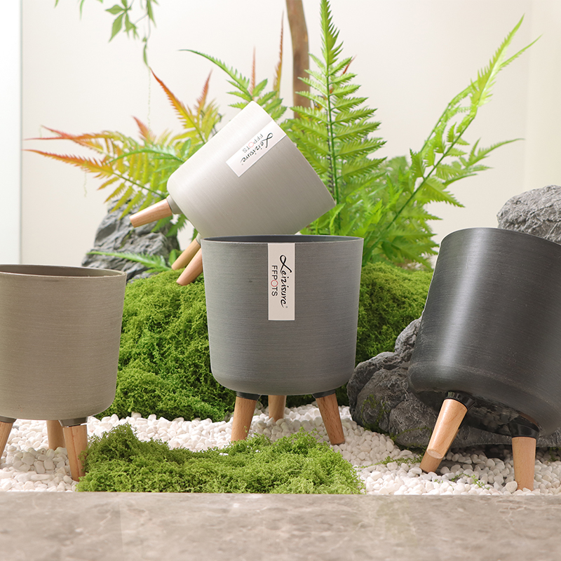 ZJ10A/11/12 Utilitarian Modern Brushed Flower Pot