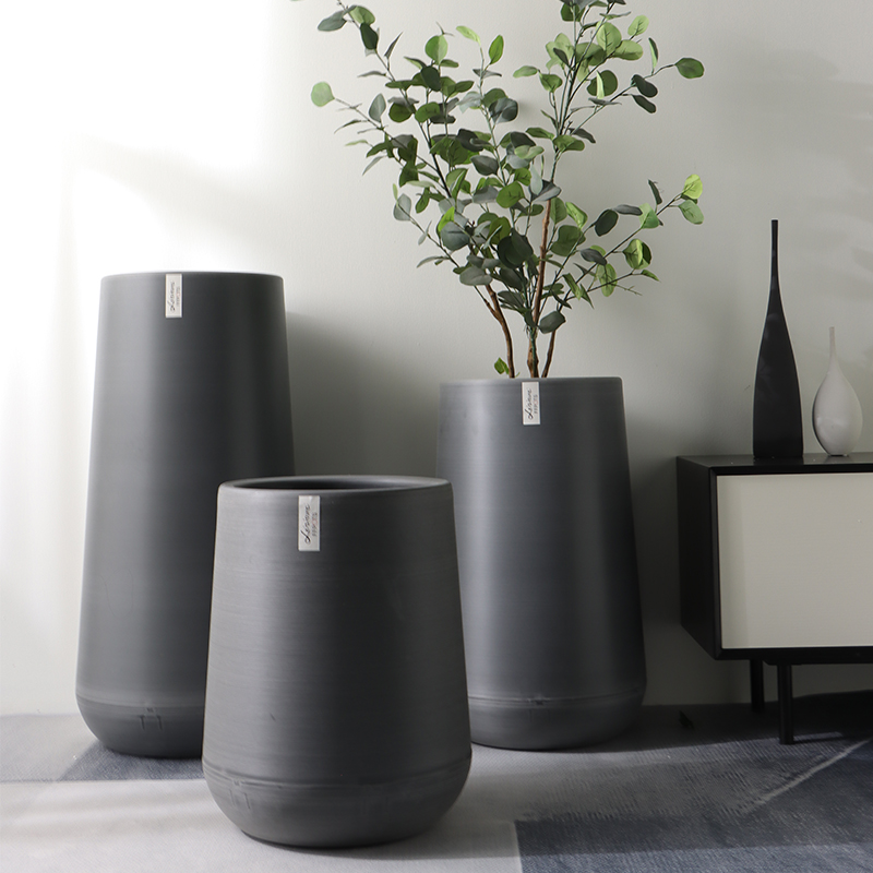 ZX-5/6/7 Classic-Designed Metallic Brushed Flower Pot