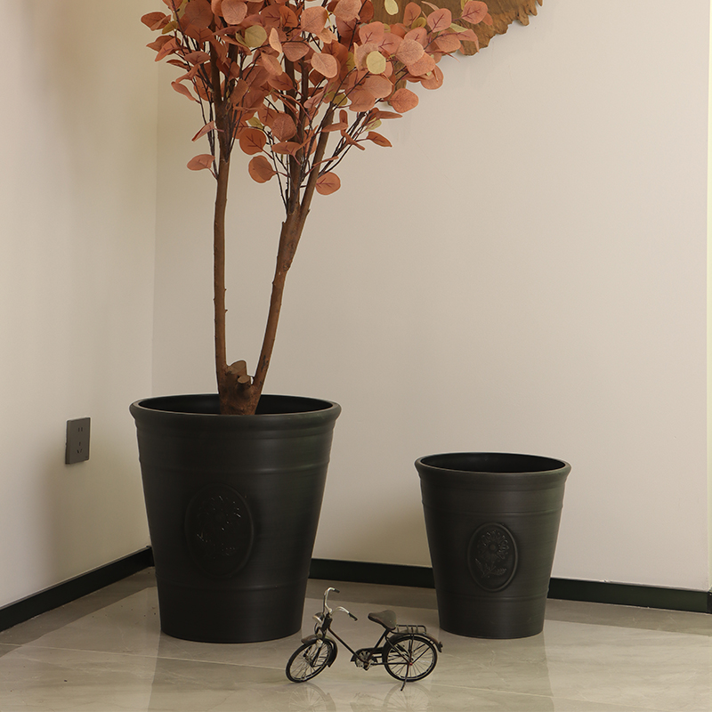 XY-1003/1005 Sleek Matte-finished Brushed Flower Pot