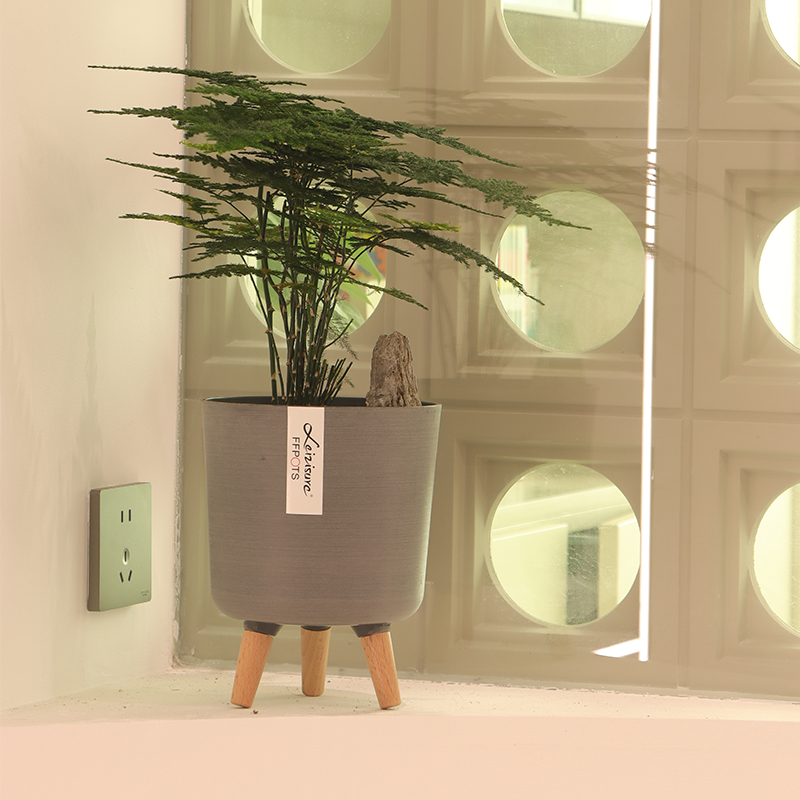 ZJ10A/11/12 Utilitarian Modern Brushed Flower Pot