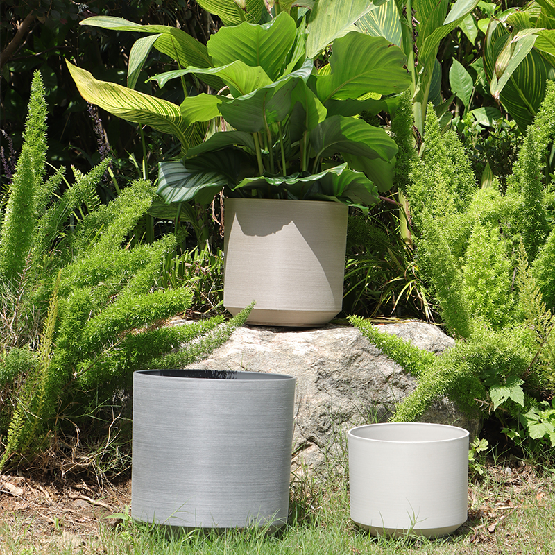 TP-9/10/10A/10B/11/12/13/14/14B/15 Textured Luxe Brushed Flower Pot