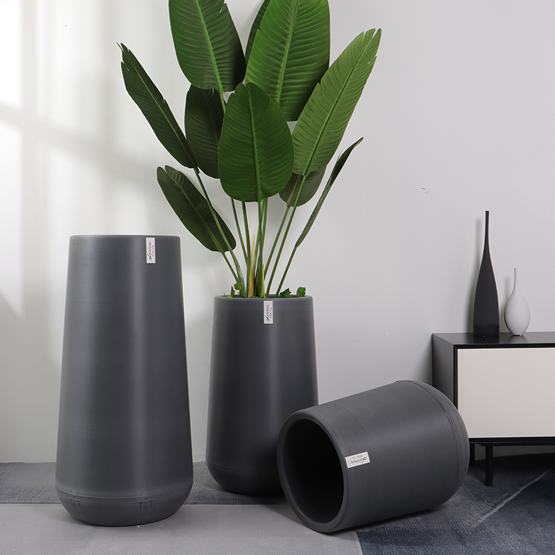 ZX-5/6/7 Classic-Designed Metallic Brushed Flower Pot