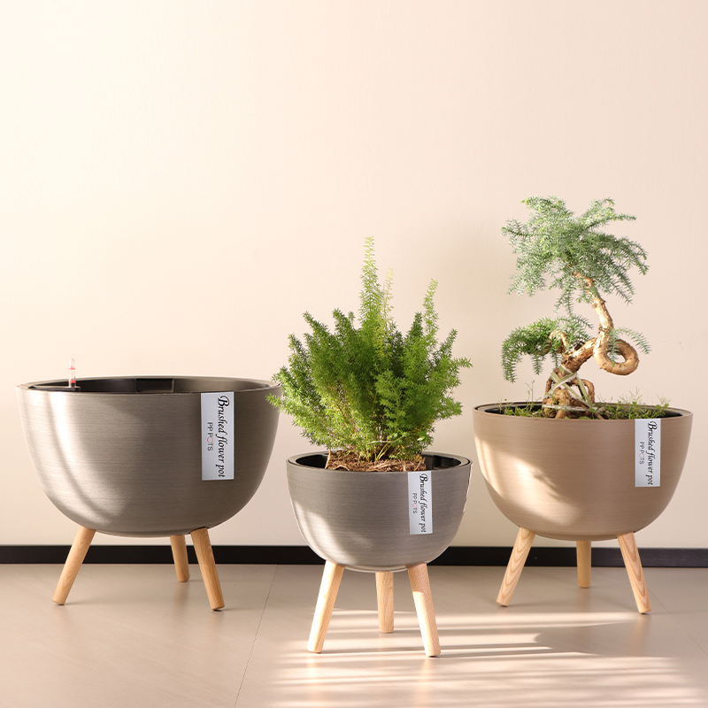 ZJ-08/09/10 Artistic Modern Brushed Flower Pot