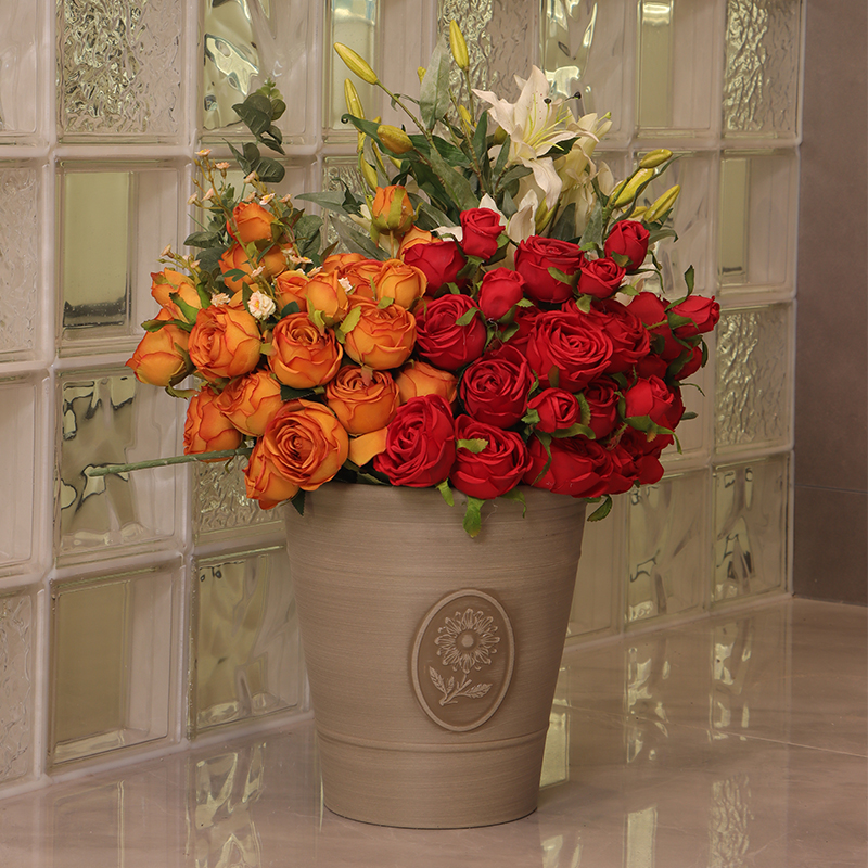 XY-1003/1005 Sleek Matte-finished Brushed Flower Pot