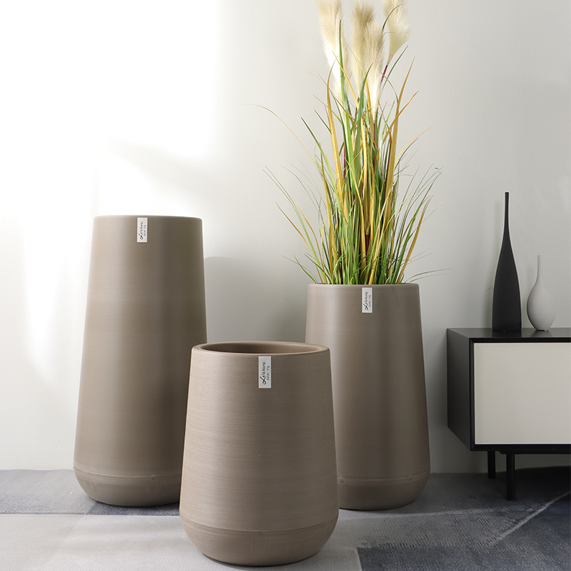 ZX-5/6/7 Classic-Designed Metallic Brushed Flower Pot