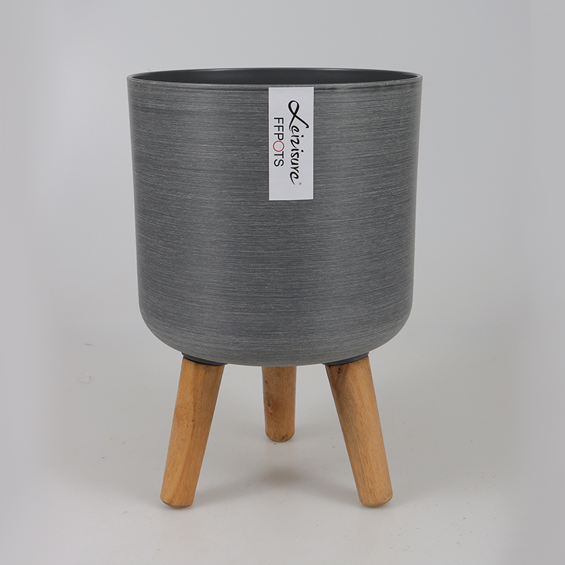 ZJ10A/11/12 Utilitarian Modern Brushed Flower Pot