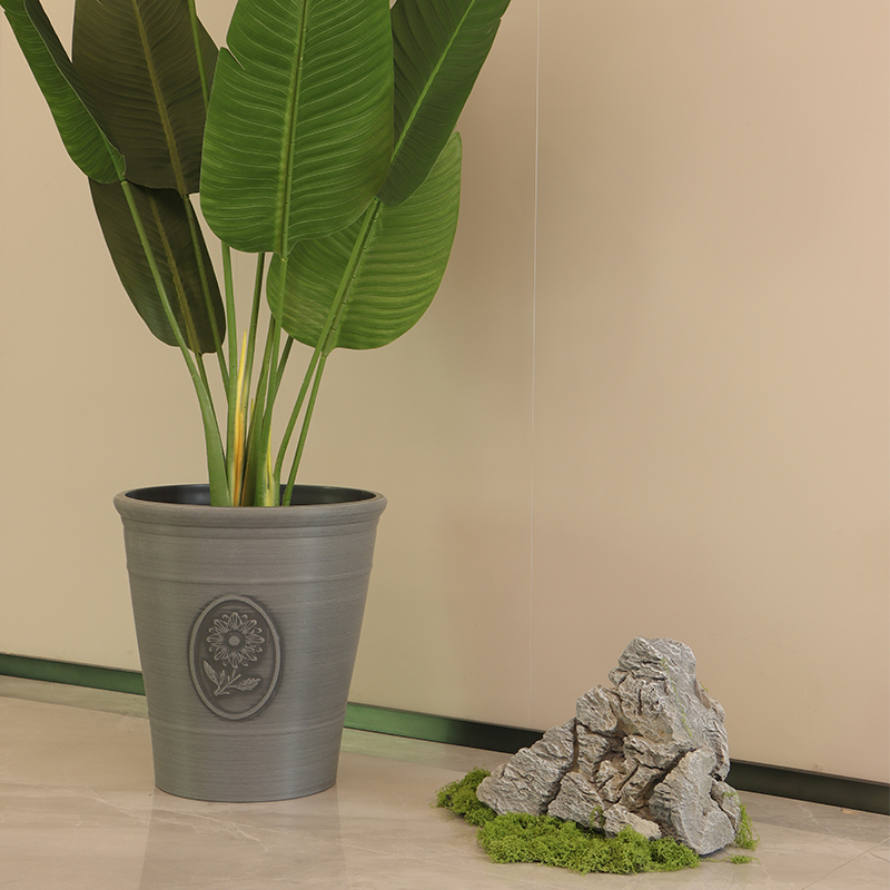 XY-1003/1005 Sleek Matte-finished Brushed Flower Pot