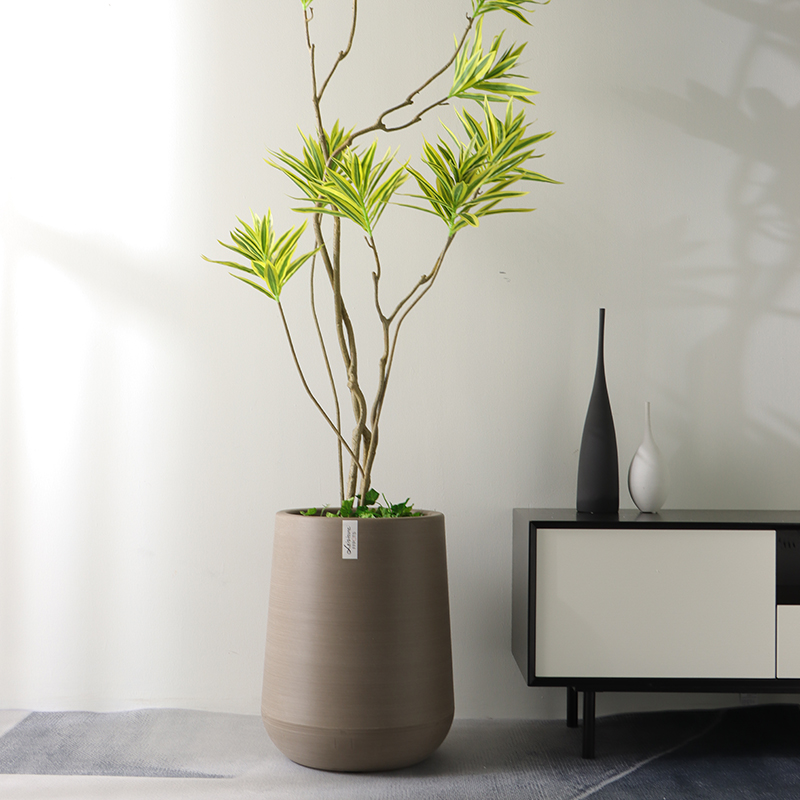 ZX-5/6/7 Classic-Designed Metallic Brushed Flower Pot