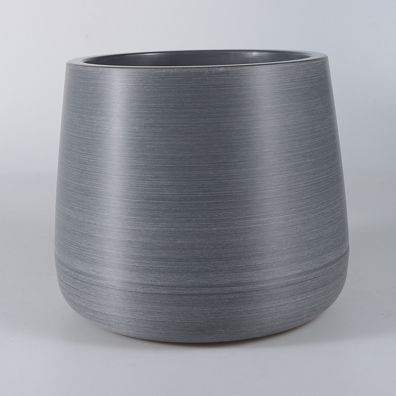 ZX-1/2/3/4 Metallic-look Textured Brushed Flower Pot