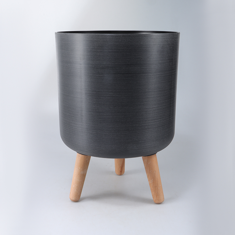 ZJ10A/11/12 Utilitarian Modern Brushed Flower Pot