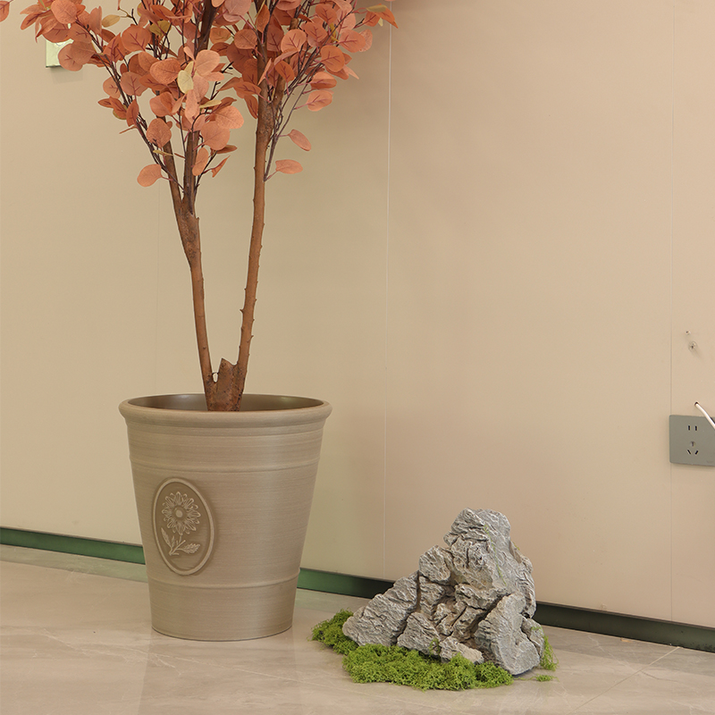 XY-1003/1005 Sleek Matte-finished Brushed Flower Pot