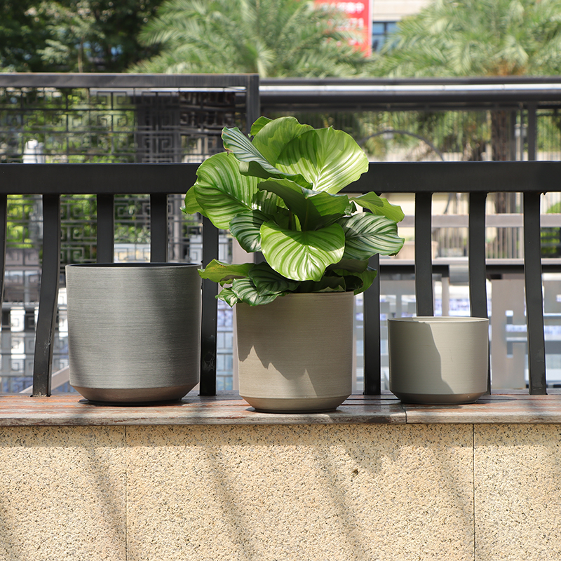 TP-9/10/10A/10B/11/12/13/14/14B/15 Textured Luxe Brushed Flower Pot