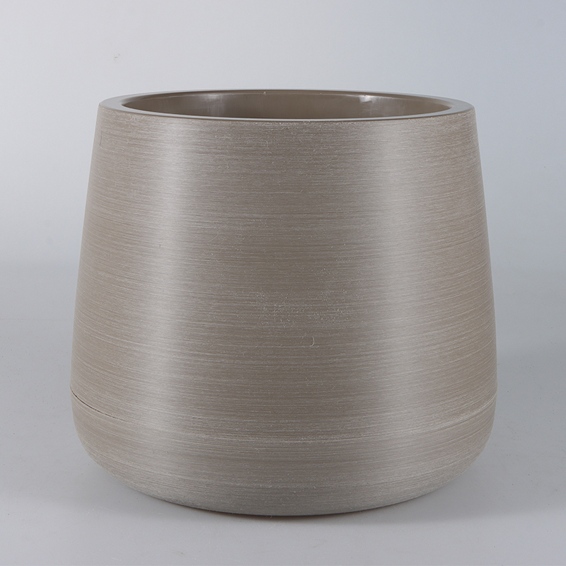 ZX-1/2/3/4 Metallic-look Textured Brushed Flower Pot