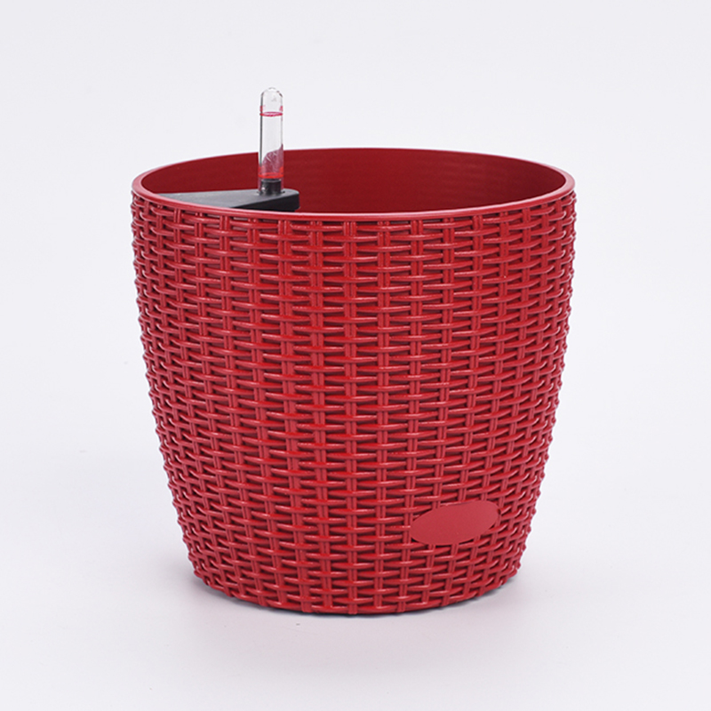 TB-3101/3102/3104/3105 Self-Waterring Rustic Rattan Flower Pot