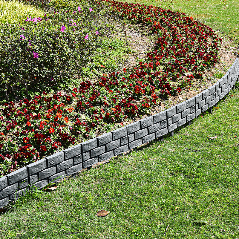 WL-008 Stone-like Plastic Garden Fence
