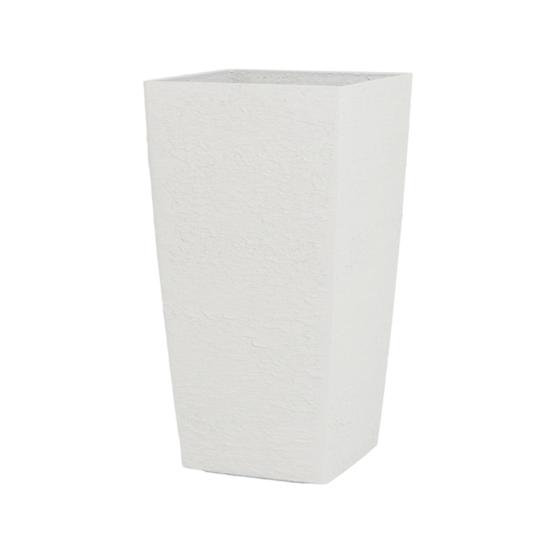 Modern Square Gypsum-Like Textured Plastic Flower Pot