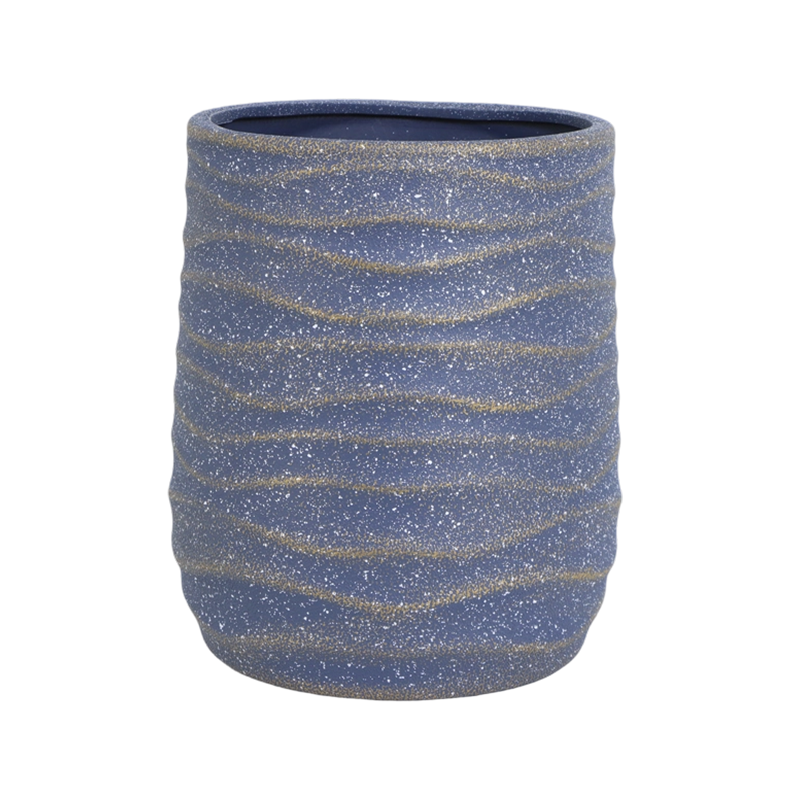 Wave-Shaped Floor-Standing Decorative Flower Pot